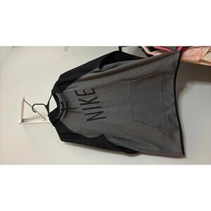 Nike Grey and Black Dri Fit Hoodie Size XL- W17